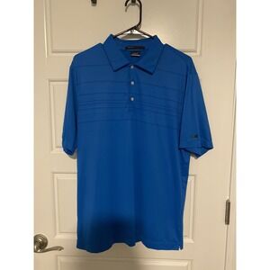 Nike‎ Tiger Woods Collection Dri Fit Golf Polo Shirt Mens Small Blue